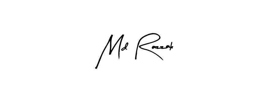 Use a signature maker to create a handwritten signature online. With this signature software, you can design (Arty Signature) your own signature for name Md Razzak. Md Razzak signature style 8 images and pictures png