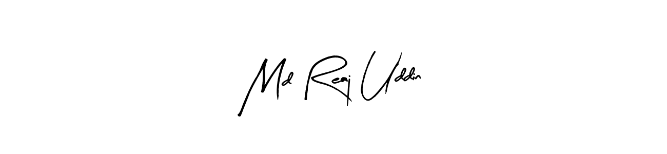 How to make Md Reaj Uddin name signature. Use Arty Signature style for creating short signs online. This is the latest handwritten sign. Md Reaj Uddin signature style 8 images and pictures png