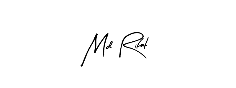 Make a beautiful signature design for name Md Rifat. With this signature (Arty Signature) style, you can create a handwritten signature for free. Md Rifat signature style 8 images and pictures png