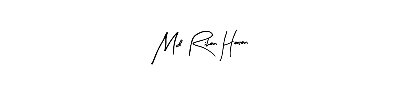 This is the best signature style for the Md Rihan Hasan name. Also you like these signature font (Arty Signature). Mix name signature. Md Rihan Hasan signature style 8 images and pictures png