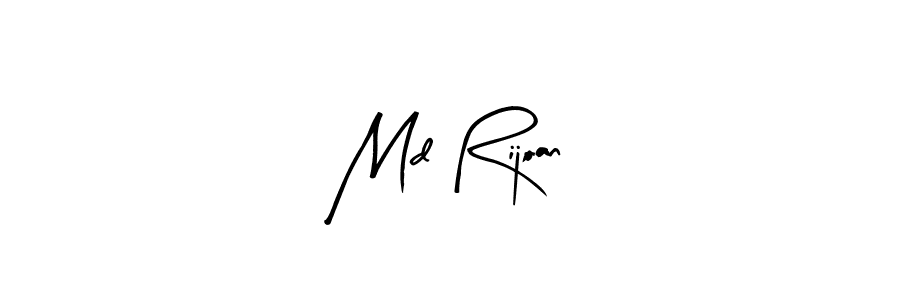 Make a beautiful signature design for name Md Rijoan. With this signature (Arty Signature) style, you can create a handwritten signature for free. Md Rijoan signature style 8 images and pictures png