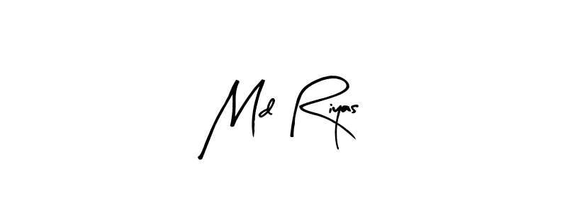 Create a beautiful signature design for name Md Riyas. With this signature (Arty Signature) fonts, you can make a handwritten signature for free. Md Riyas signature style 8 images and pictures png