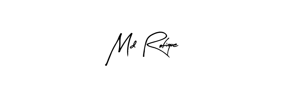 How to make Md Rofique signature? Arty Signature is a professional autograph style. Create handwritten signature for Md Rofique name. Md Rofique signature style 8 images and pictures png