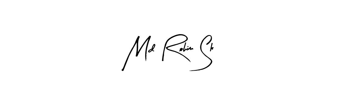 Similarly Arty Signature is the best handwritten signature design. Signature creator online .You can use it as an online autograph creator for name Md Rohim Sk. Md Rohim Sk signature style 8 images and pictures png