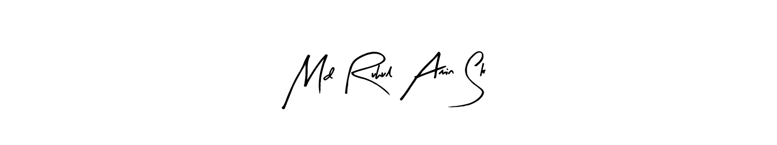 The best way (Arty Signature) to make a short signature is to pick only two or three words in your name. The name Md Ruhul Amin Sk include a total of six letters. For converting this name. Md Ruhul Amin Sk signature style 8 images and pictures png