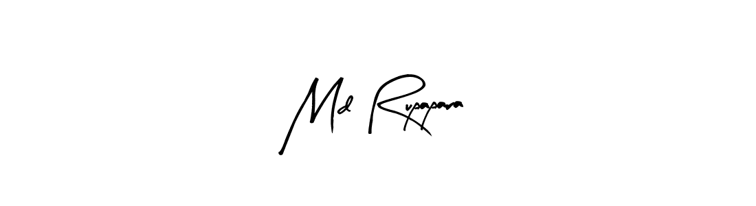 Design your own signature with our free online signature maker. With this signature software, you can create a handwritten (Arty Signature) signature for name Md Rupapara. Md Rupapara signature style 8 images and pictures png