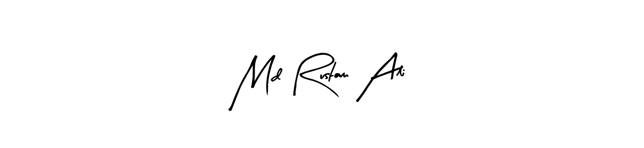 How to make Md Rustam Ali name signature. Use Arty Signature style for creating short signs online. This is the latest handwritten sign. Md Rustam Ali signature style 8 images and pictures png