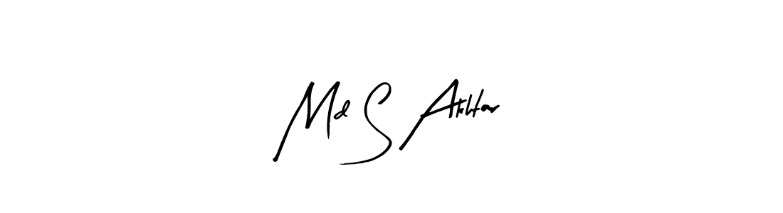 Similarly Arty Signature is the best handwritten signature design. Signature creator online .You can use it as an online autograph creator for name Md S Akhtar. Md S Akhtar signature style 8 images and pictures png