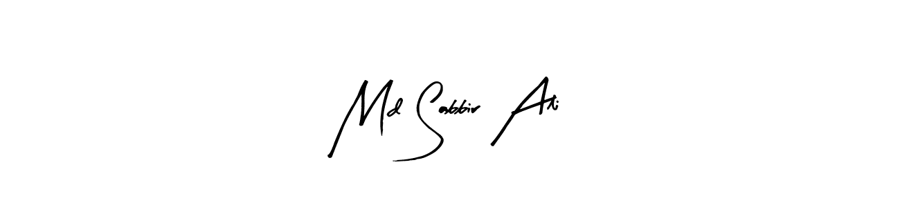 Similarly Arty Signature is the best handwritten signature design. Signature creator online .You can use it as an online autograph creator for name Md Sabbir Ali. Md Sabbir Ali signature style 8 images and pictures png