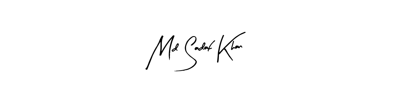 Similarly Arty Signature is the best handwritten signature design. Signature creator online .You can use it as an online autograph creator for name Md Sadaf Khan. Md Sadaf Khan signature style 8 images and pictures png