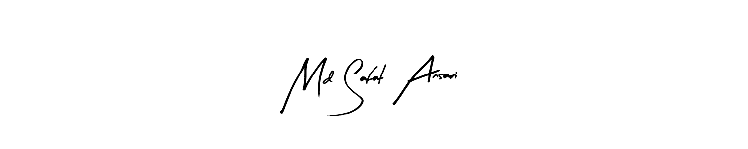 Create a beautiful signature design for name Md Safat Ansari. With this signature (Arty Signature) fonts, you can make a handwritten signature for free. Md Safat Ansari signature style 8 images and pictures png