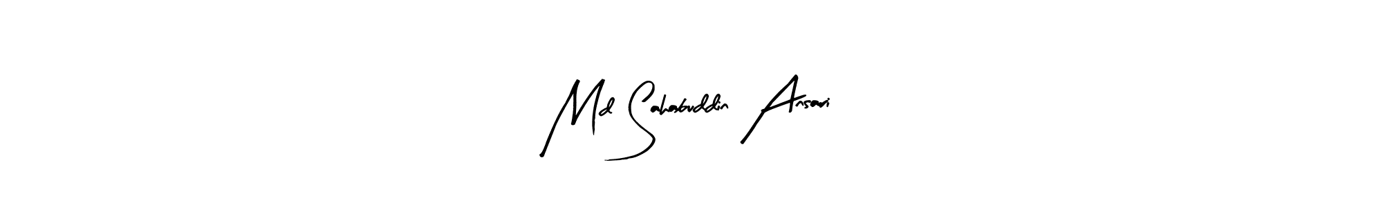 You should practise on your own different ways (Arty Signature) to write your name (Md Sahabuddin Ansari) in signature. don't let someone else do it for you. Md Sahabuddin Ansari signature style 8 images and pictures png