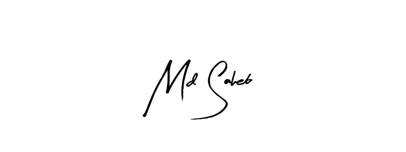 How to Draw Md Saheb signature style? Arty Signature is a latest design signature styles for name Md Saheb. Md Saheb signature style 8 images and pictures png