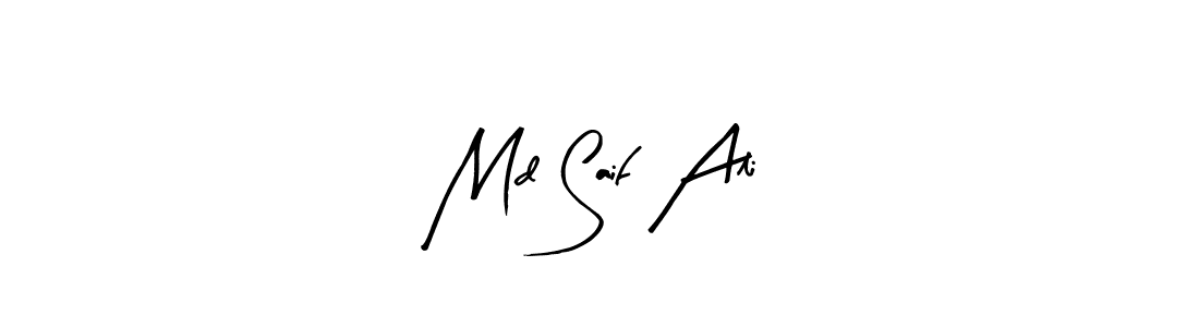 How to make Md Saif Ali name signature. Use Arty Signature style for creating short signs online. This is the latest handwritten sign. Md Saif Ali signature style 8 images and pictures png