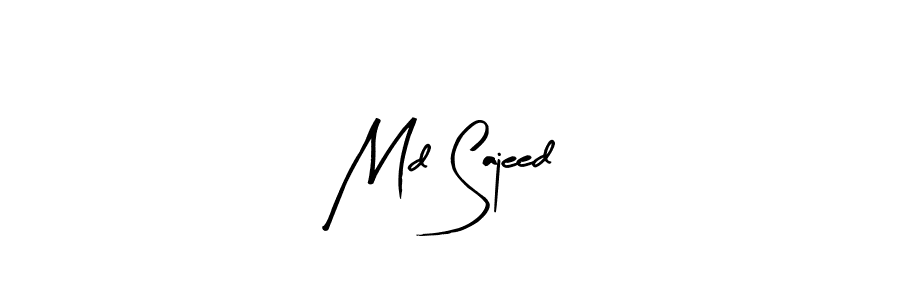 Arty Signature is a professional signature style that is perfect for those who want to add a touch of class to their signature. It is also a great choice for those who want to make their signature more unique. Get Md Sajeed name to fancy signature for free. Md Sajeed signature style 8 images and pictures png