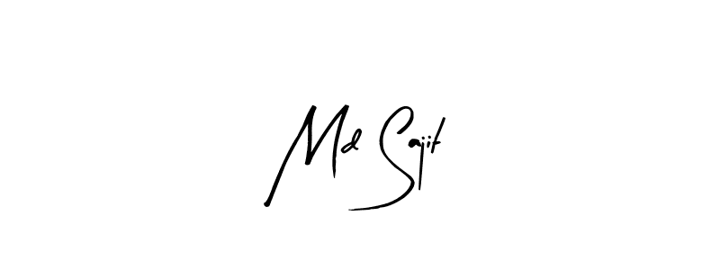 Use a signature maker to create a handwritten signature online. With this signature software, you can design (Arty Signature) your own signature for name Md Sajit. Md Sajit signature style 8 images and pictures png