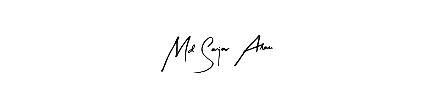 Here are the top 10 professional signature styles for the name Md Sanjar Alam. These are the best autograph styles you can use for your name. Md Sanjar Alam signature style 8 images and pictures png