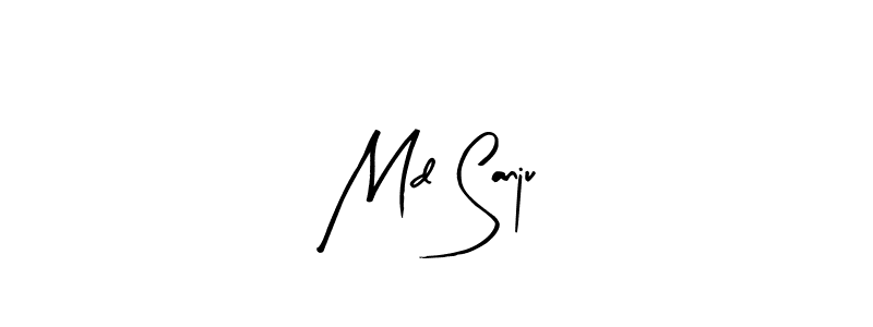 How to Draw Md Sanju signature style? Arty Signature is a latest design signature styles for name Md Sanju. Md Sanju signature style 8 images and pictures png