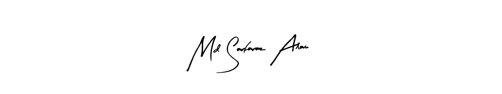 Create a beautiful signature design for name Md Sarfaraz Alam. With this signature (Arty Signature) fonts, you can make a handwritten signature for free. Md Sarfaraz Alam signature style 8 images and pictures png