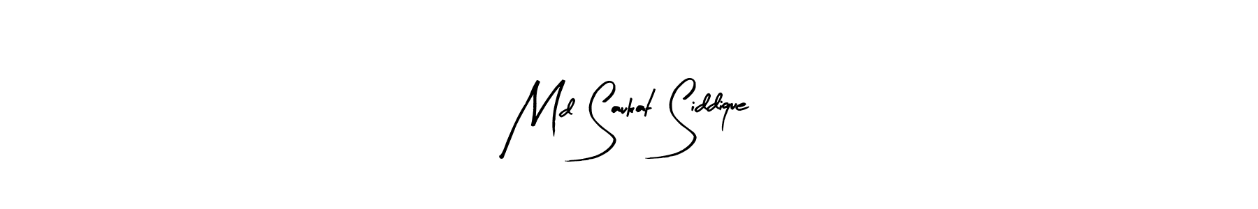 Use a signature maker to create a handwritten signature online. With this signature software, you can design (Arty Signature) your own signature for name Md Saukat Siddique. Md Saukat Siddique signature style 8 images and pictures png