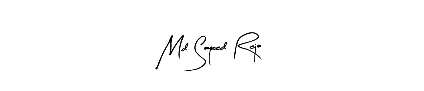 How to make Md Sayeed Reja name signature. Use Arty Signature style for creating short signs online. This is the latest handwritten sign. Md Sayeed Reja signature style 8 images and pictures png