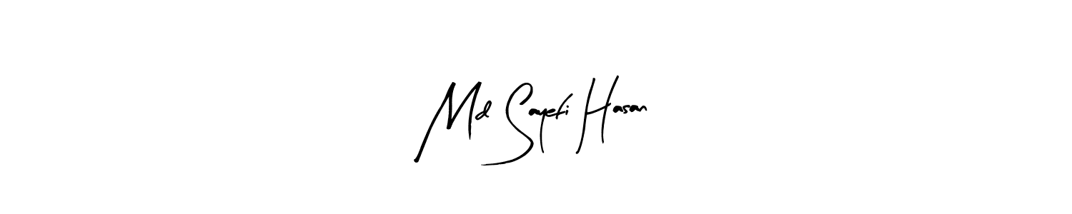 Design your own signature with our free online signature maker. With this signature software, you can create a handwritten (Arty Signature) signature for name Md Sayefi Hasan. Md Sayefi Hasan signature style 8 images and pictures png