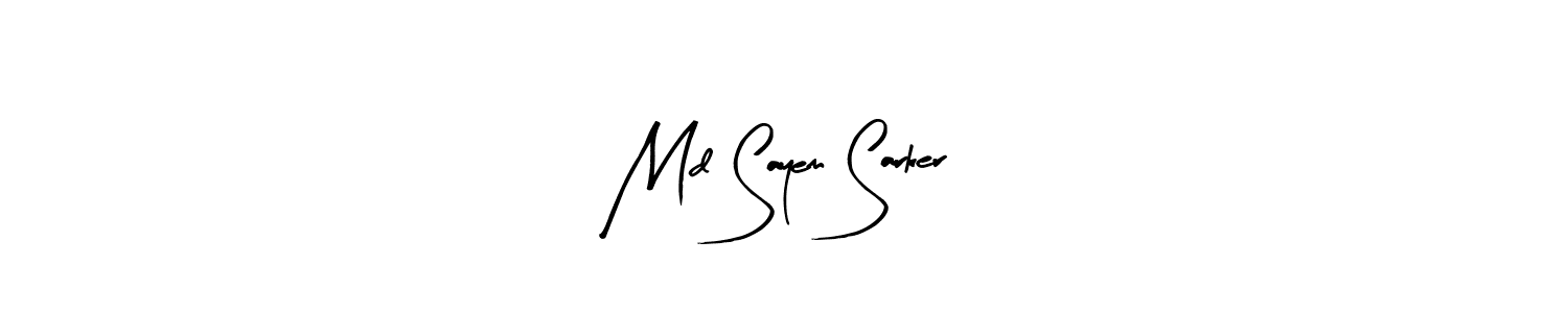 Arty Signature is a professional signature style that is perfect for those who want to add a touch of class to their signature. It is also a great choice for those who want to make their signature more unique. Get Md Sayem Sarker name to fancy signature for free. Md Sayem Sarker signature style 8 images and pictures png