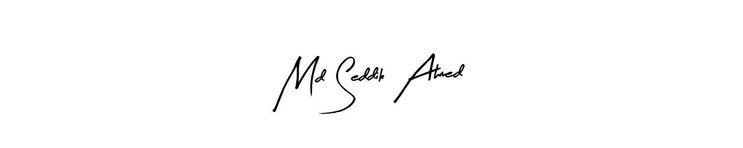 if you are searching for the best signature style for your name Md Seddik Ahmed. so please give up your signature search. here we have designed multiple signature styles  using Arty Signature. Md Seddik Ahmed signature style 8 images and pictures png
