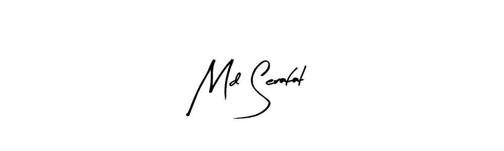 How to make Md Serafat name signature. Use Arty Signature style for creating short signs online. This is the latest handwritten sign. Md Serafat signature style 8 images and pictures png