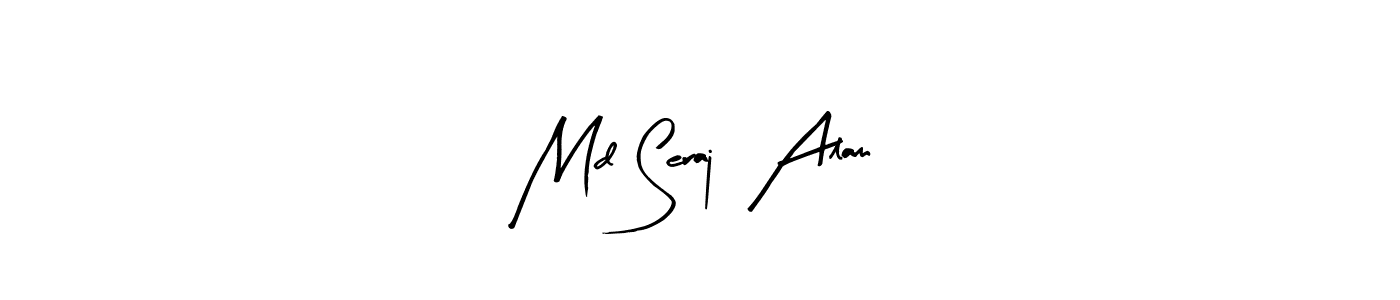 This is the best signature style for the Md Seraj  Alam name. Also you like these signature font (Arty Signature). Mix name signature. Md Seraj  Alam signature style 8 images and pictures png