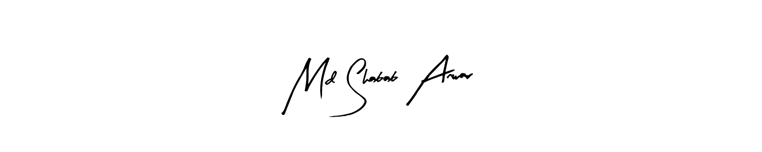 This is the best signature style for the Md Shabab Anwar name. Also you like these signature font (Arty Signature). Mix name signature. Md Shabab Anwar signature style 8 images and pictures png