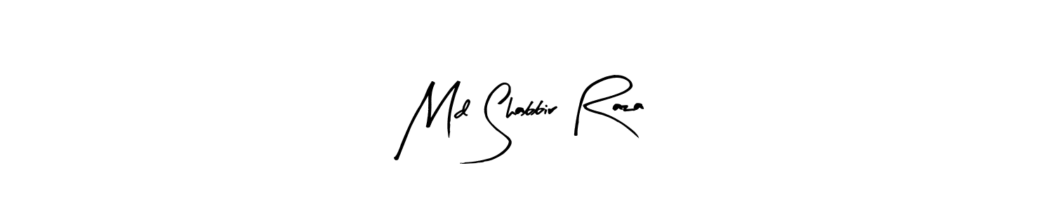 How to make Md Shabbir Raza signature? Arty Signature is a professional autograph style. Create handwritten signature for Md Shabbir Raza name. Md Shabbir Raza signature style 8 images and pictures png
