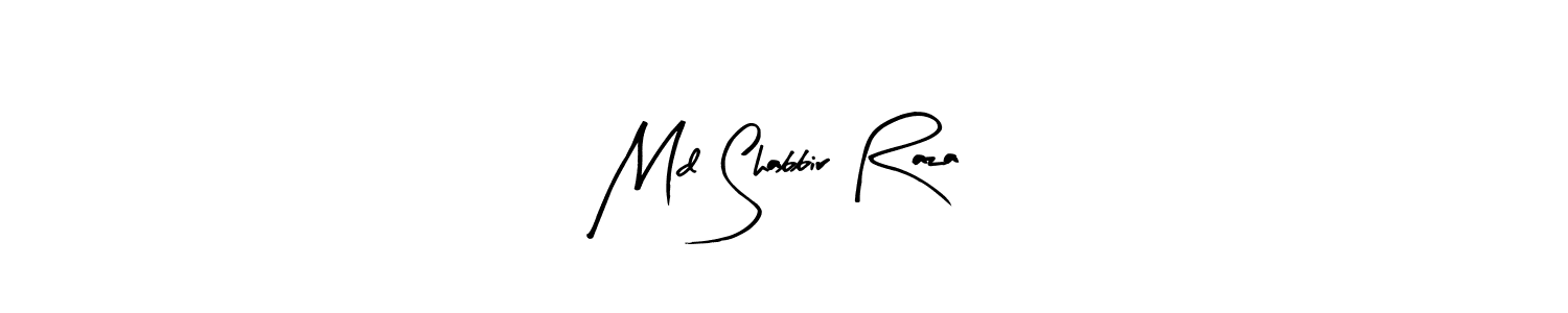 Arty Signature is a professional signature style that is perfect for those who want to add a touch of class to their signature. It is also a great choice for those who want to make their signature more unique. Get Md Shabbir Raza name to fancy signature for free. Md Shabbir Raza signature style 8 images and pictures png