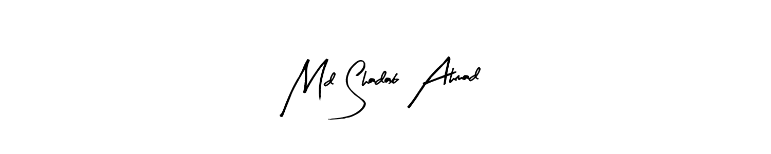 It looks lik you need a new signature style for name Md Shadab Ahmad. Design unique handwritten (Arty Signature) signature with our free signature maker in just a few clicks. Md Shadab Ahmad signature style 8 images and pictures png