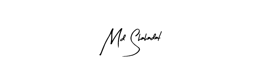 Md Shahadat stylish signature style. Best Handwritten Sign (Arty Signature) for my name. Handwritten Signature Collection Ideas for my name Md Shahadat. Md Shahadat signature style 8 images and pictures png