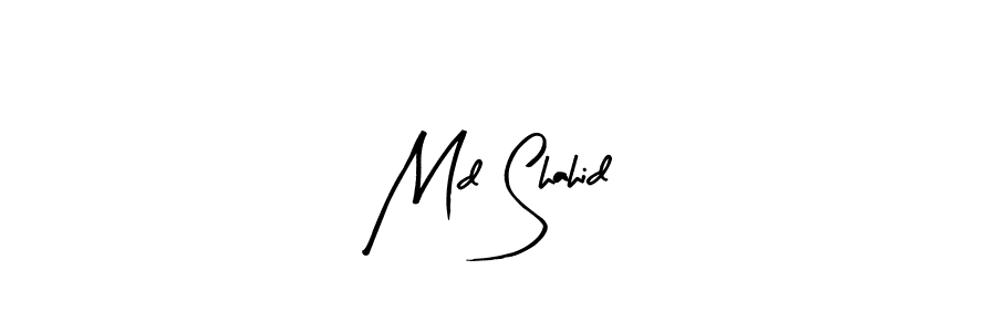 if you are searching for the best signature style for your name Md Shahid. so please give up your signature search. here we have designed multiple signature styles  using Arty Signature. Md Shahid signature style 8 images and pictures png