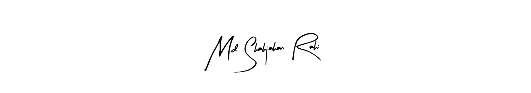 Similarly Arty Signature is the best handwritten signature design. Signature creator online .You can use it as an online autograph creator for name Md Shahjahan Rahi. Md Shahjahan Rahi signature style 8 images and pictures png