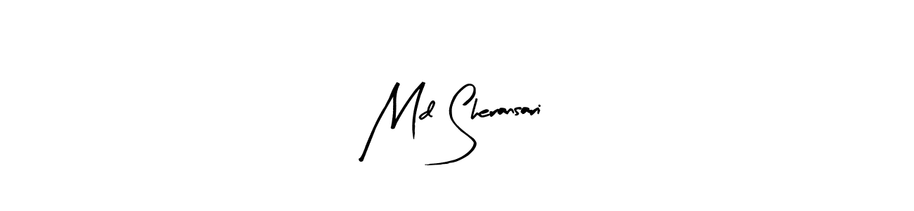 How to make Md Sheransari signature? Arty Signature is a professional autograph style. Create handwritten signature for Md Sheransari name. Md Sheransari signature style 8 images and pictures png