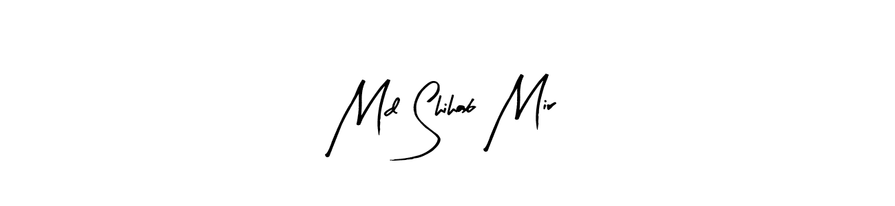You should practise on your own different ways (Arty Signature) to write your name (Md Shihab Mir) in signature. don't let someone else do it for you. Md Shihab Mir signature style 8 images and pictures png