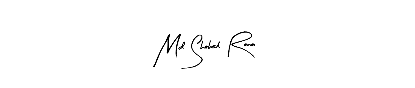 How to make Md Shohel Rana name signature. Use Arty Signature style for creating short signs online. This is the latest handwritten sign. Md Shohel Rana signature style 8 images and pictures png