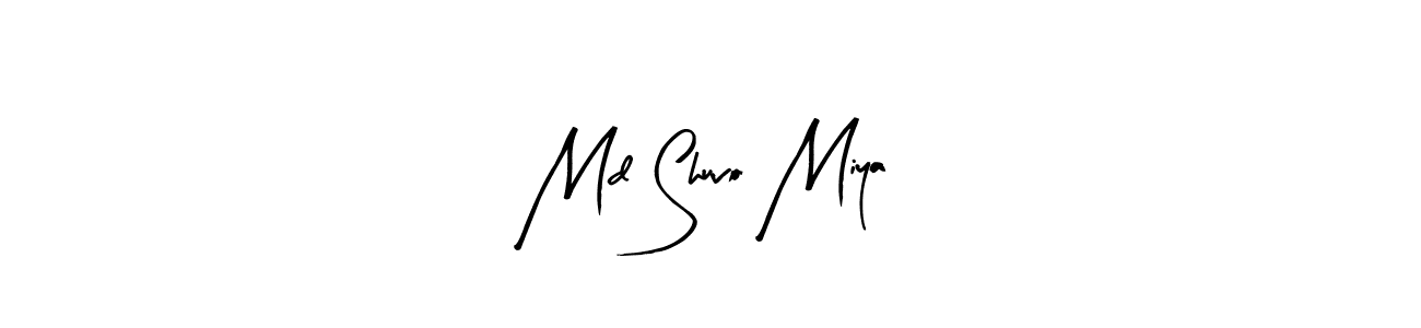 Use a signature maker to create a handwritten signature online. With this signature software, you can design (Arty Signature) your own signature for name Md Shuvo Miya. Md Shuvo Miya signature style 8 images and pictures png