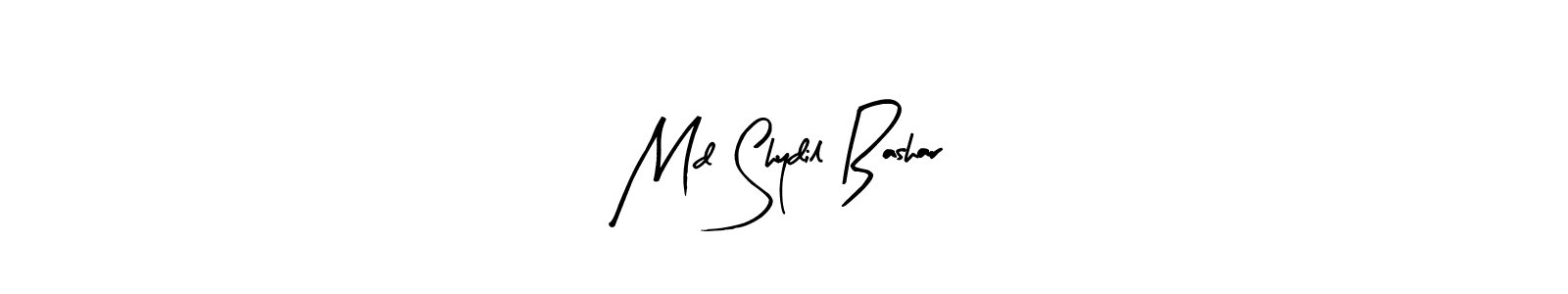 How to make Md Shydil Bashar name signature. Use Arty Signature style for creating short signs online. This is the latest handwritten sign. Md Shydil Bashar signature style 8 images and pictures png