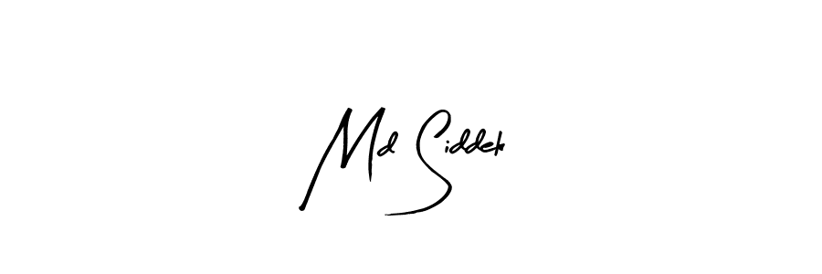 Make a beautiful signature design for name Md Siddek. Use this online signature maker to create a handwritten signature for free. Md Siddek signature style 8 images and pictures png