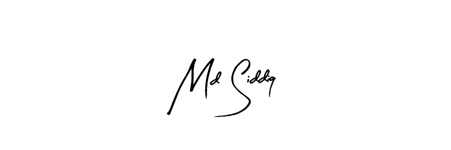 if you are searching for the best signature style for your name Md Siddiq. so please give up your signature search. here we have designed multiple signature styles  using Arty Signature. Md Siddiq signature style 8 images and pictures png