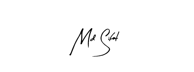 Design your own signature with our free online signature maker. With this signature software, you can create a handwritten (Arty Signature) signature for name Md Sifat. Md Sifat signature style 8 images and pictures png