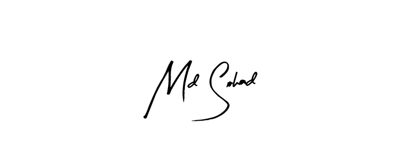 Design your own signature with our free online signature maker. With this signature software, you can create a handwritten (Arty Signature) signature for name Md Sohad. Md Sohad signature style 8 images and pictures png