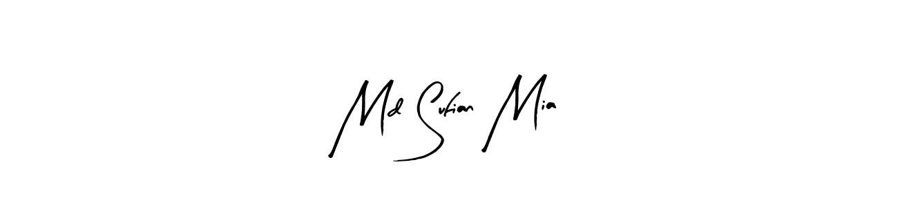 Md Sufian Mia stylish signature style. Best Handwritten Sign (Arty Signature) for my name. Handwritten Signature Collection Ideas for my name Md Sufian Mia. Md Sufian Mia signature style 8 images and pictures png