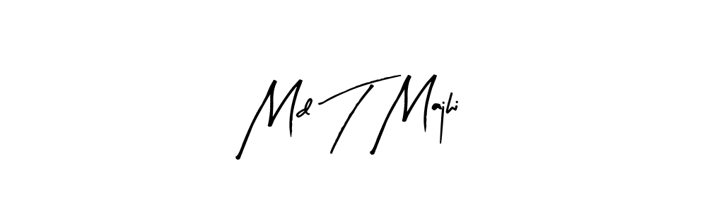 Similarly Arty Signature is the best handwritten signature design. Signature creator online .You can use it as an online autograph creator for name Md T Majhi. Md T Majhi signature style 8 images and pictures png