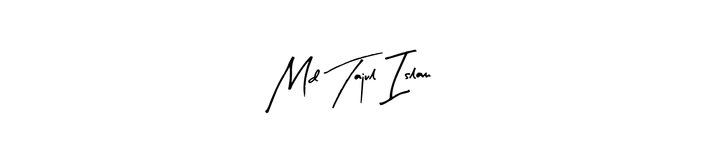 if you are searching for the best signature style for your name Md Tajul Islam. so please give up your signature search. here we have designed multiple signature styles  using Arty Signature. Md Tajul Islam signature style 8 images and pictures png