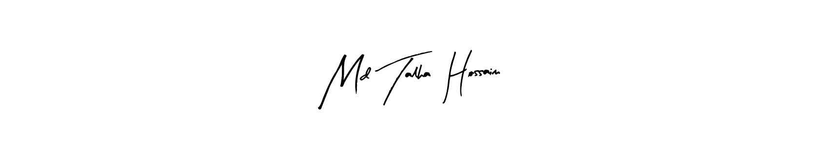 Similarly Arty Signature is the best handwritten signature design. Signature creator online .You can use it as an online autograph creator for name Md Talha  Hossaim. Md Talha  Hossaim signature style 8 images and pictures png